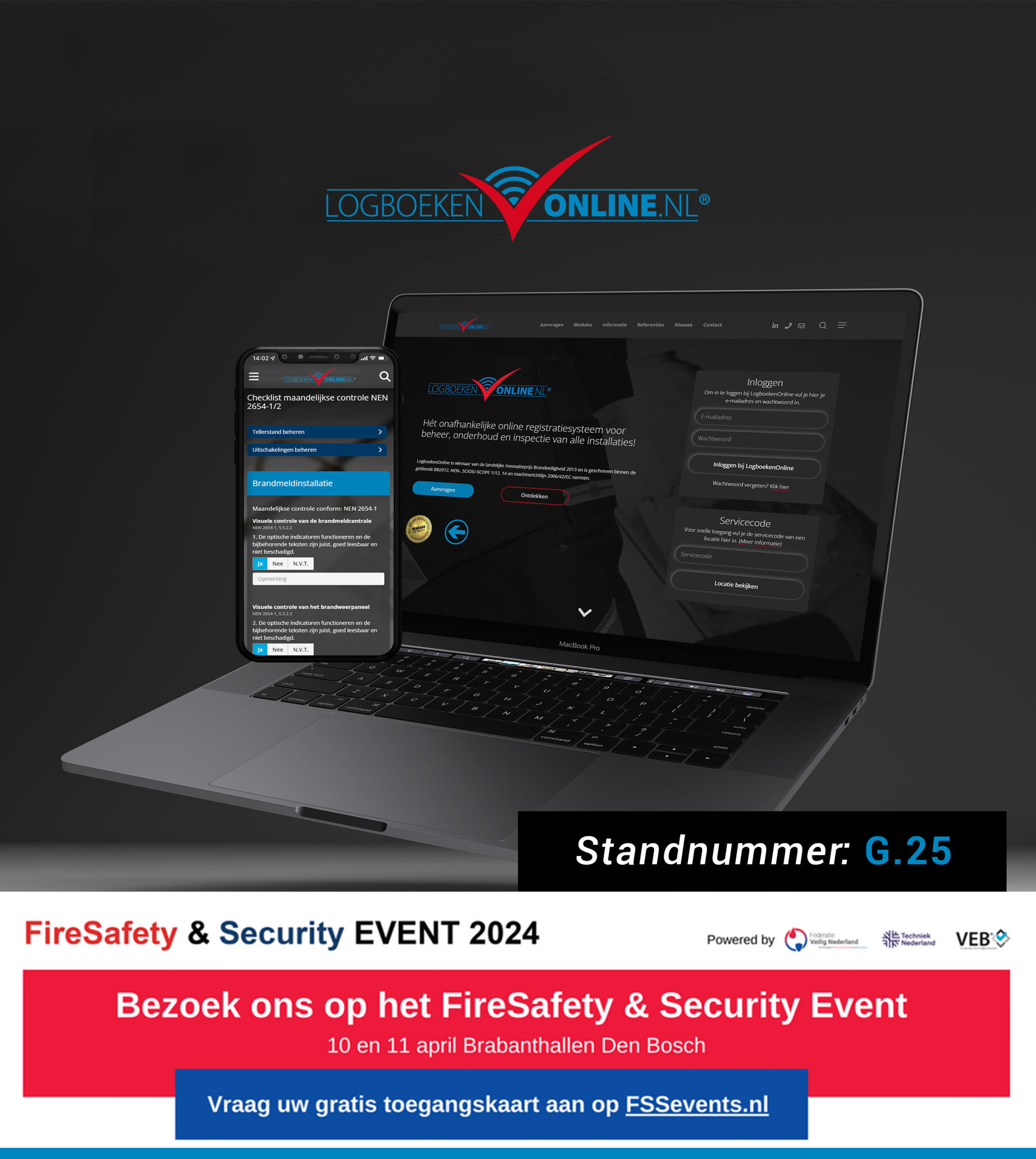 Deelname FireSafety en Security Event 204 LogboekenOnline